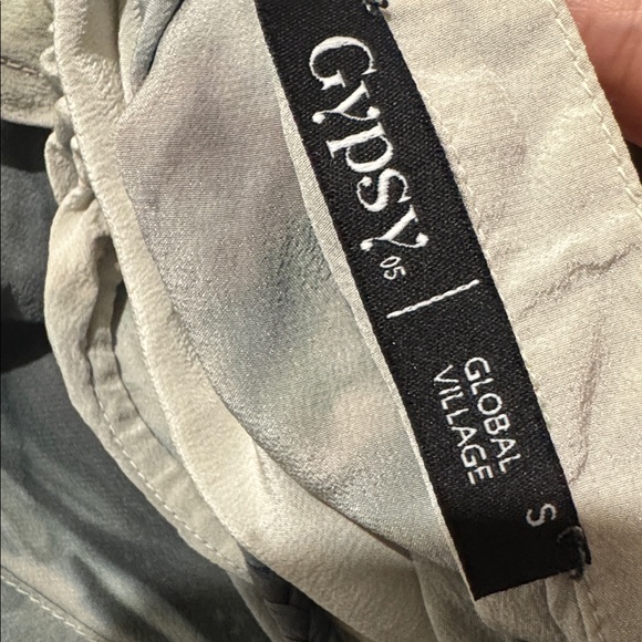 Anthropologie Dip-Dyed Tulip Silk Dress By Gyps 05, High-Low Adorable Size Small - Picture 12 of 13